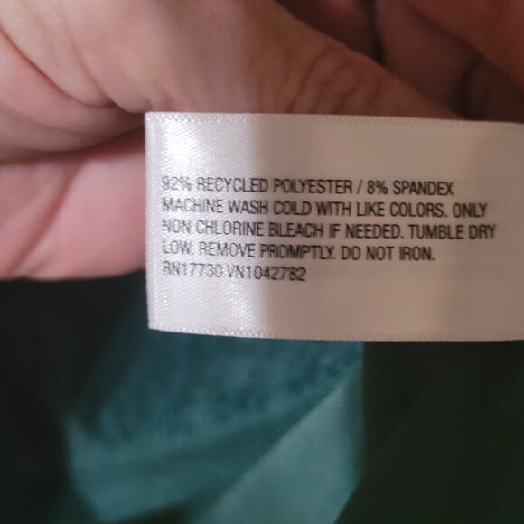 NEW A New Day Women's XL Velvet Ruched Dress Green Plus BEAUTIFUL - Picture 7 of 8